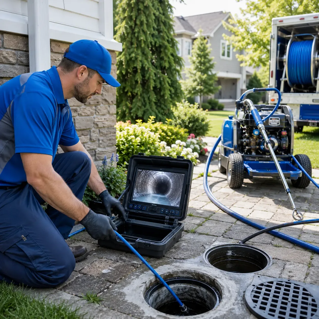 Outdoor drain cleaning professionals serving Smyrna Mills, ME
